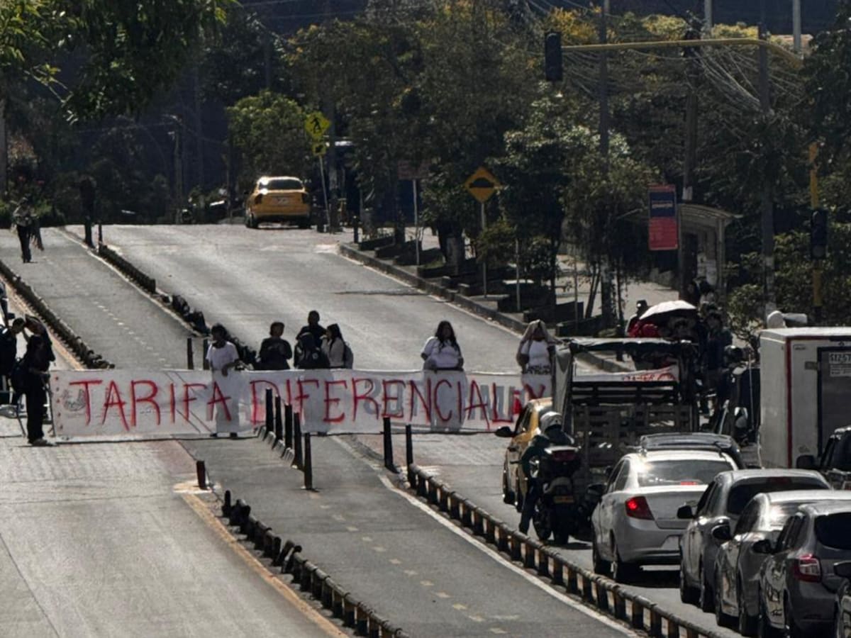 Estudiantes de la Udenar protestaron pidiendo una tarifa diferencial en el transporte público