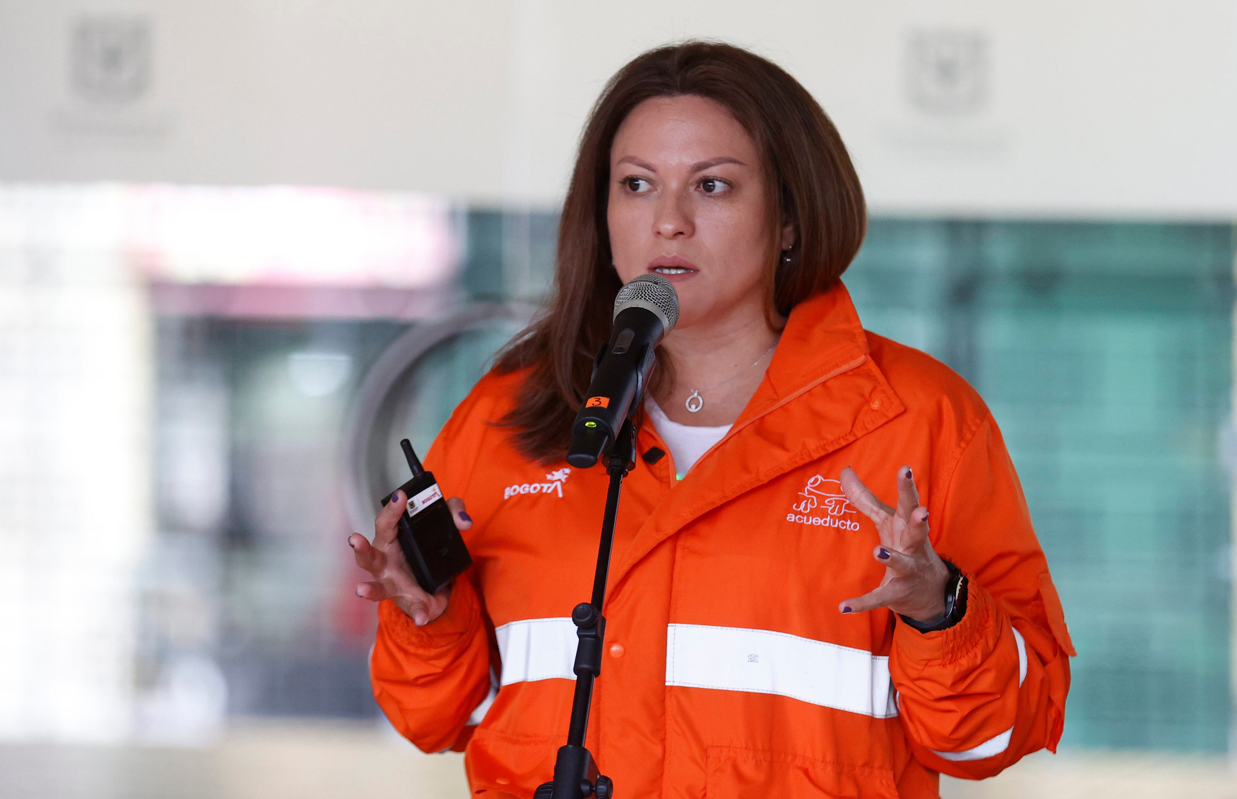 La gerente del Acueducto de Bogotá, Natasha Avendaño. EFE/Mauricio Dueñas Castañeda