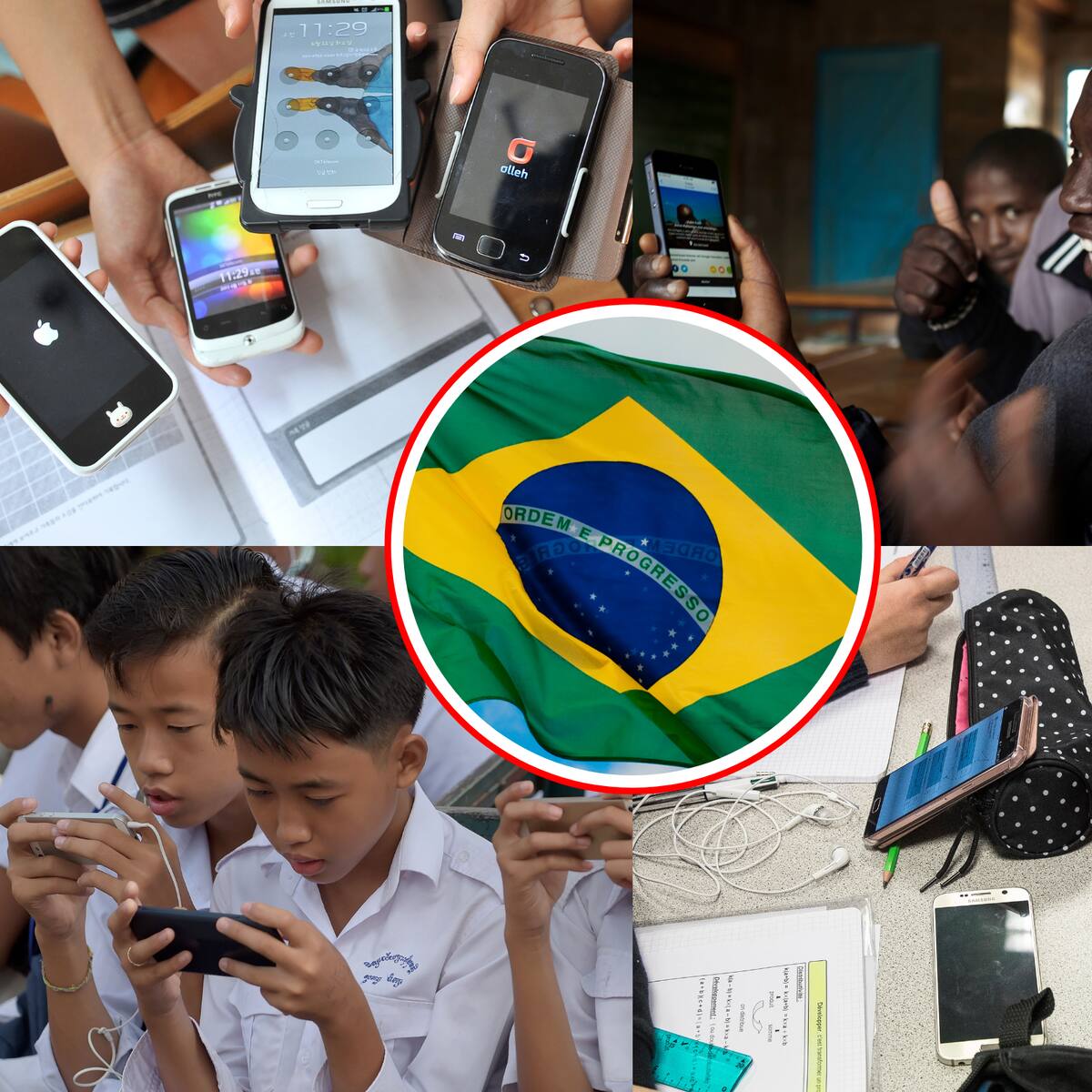Brasil prohíbe por ley el uso de celulares en las escuelas