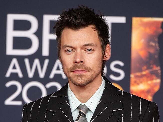 MANCHESTER, ENGLAND - FEBRUARY 28: (EDITORIAL USE ONLY) Harry Styles attends The BRIT Awards 2026 at Co-op Live on February 28, 2026 in Manchester, England. (Photo by Samir Hussein/WireImage)