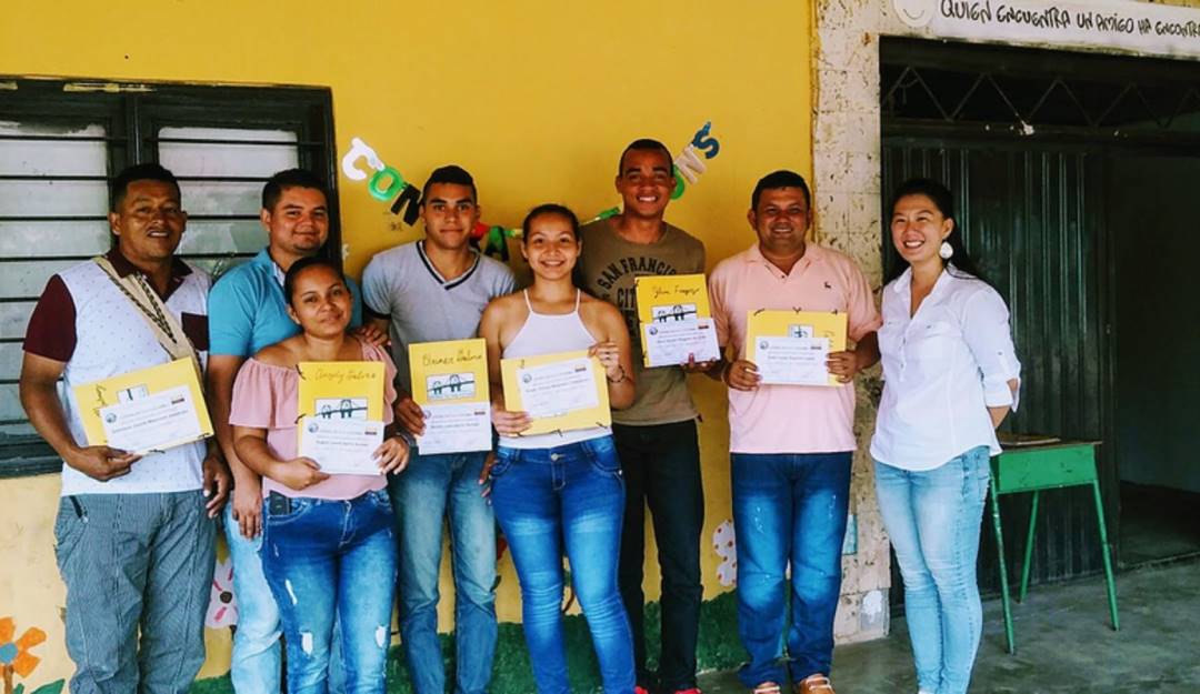 Trabajo de los voluntarios de la Cuerpos de Paz en Colombia.                      Foto: Cuerpos de Paz