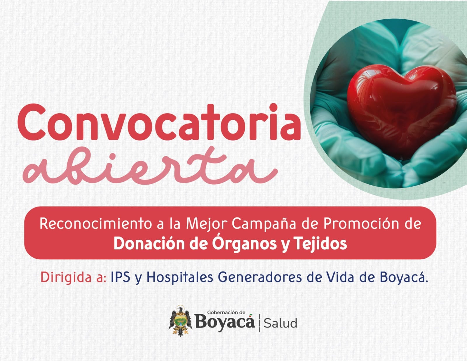 Convocatoria donación de órganos