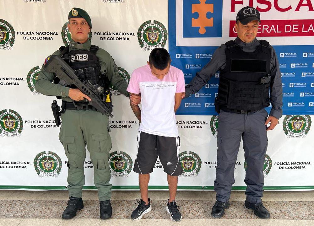 Alias “Frijol” estaría presuntamente vinculado a un hecho de homicidio. Foto Policía