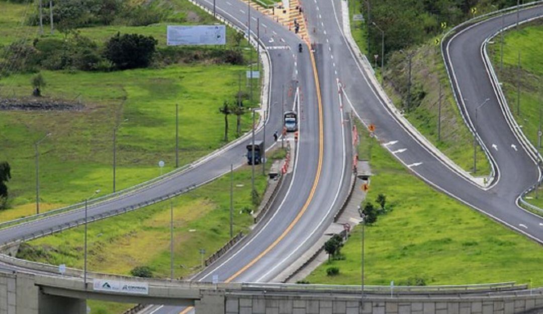 Vía Bogotá- Villavicencio