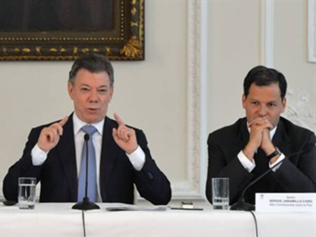 Mesa de diálogos de paz del Gobierno con las Farc.Foto: Colprensa.
