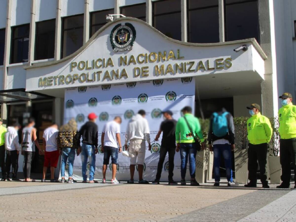 Peligrosa banda delincuencial fue desarticulada en el centro de Manizales