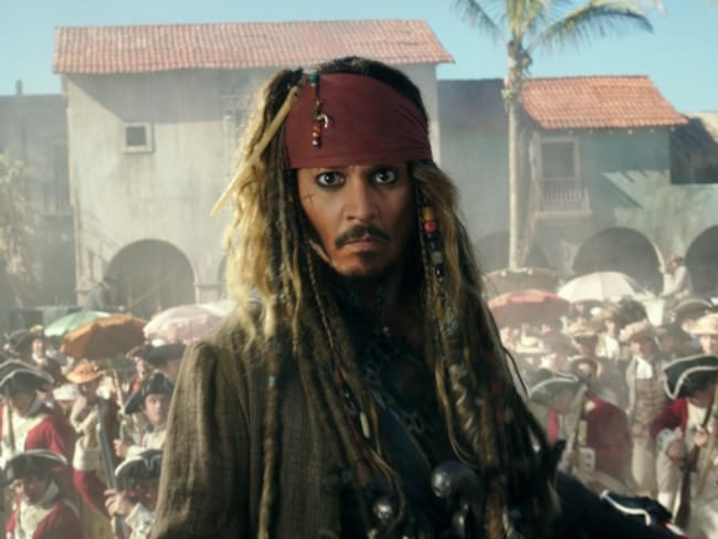 El Capitán Jack Sparrow en &quot;Piratas del Caribe: La Venganza de Salazar&quot;.