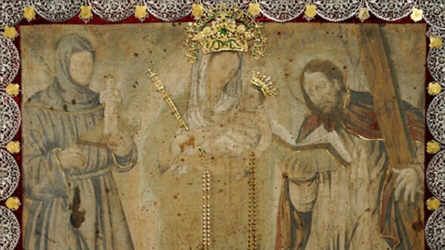 Imagen de la Virgen de Chiquinquirá será trasladada a Bogotá en visita del papa Francisco. Foto: http://forosdelavirgen.org
