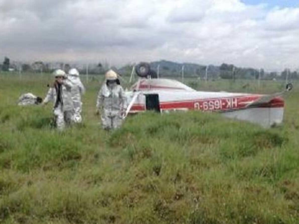Cuatro heridos deja accidente de avioneta en Guaymaral
