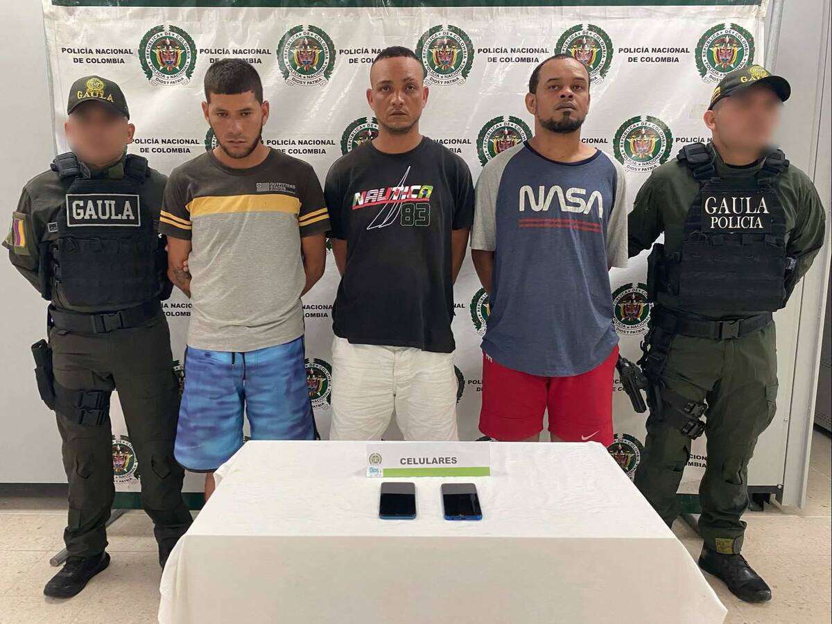Presunto cabecilla y dos jefes de zona cayeron en operativo contra extorsión en Cartagena
