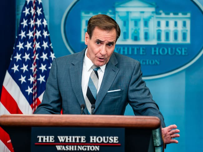 WASHINGTON, DC  August 4, 2022:
National Security Council spokesman John Kirby during the daily press briefing in the James Brady Room at the White House on August 4, 2022.
(Photo by Demetrius Freeman/The Washington Post via Getty Images)