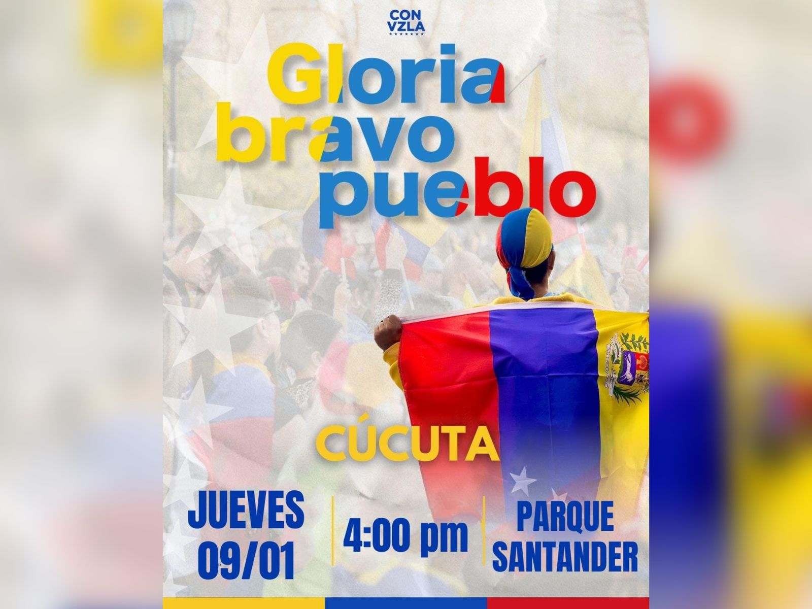 Venezolanos en Cúcuta manifestarán este jueves en apoyo a Edmundo González y María Corina Machado.