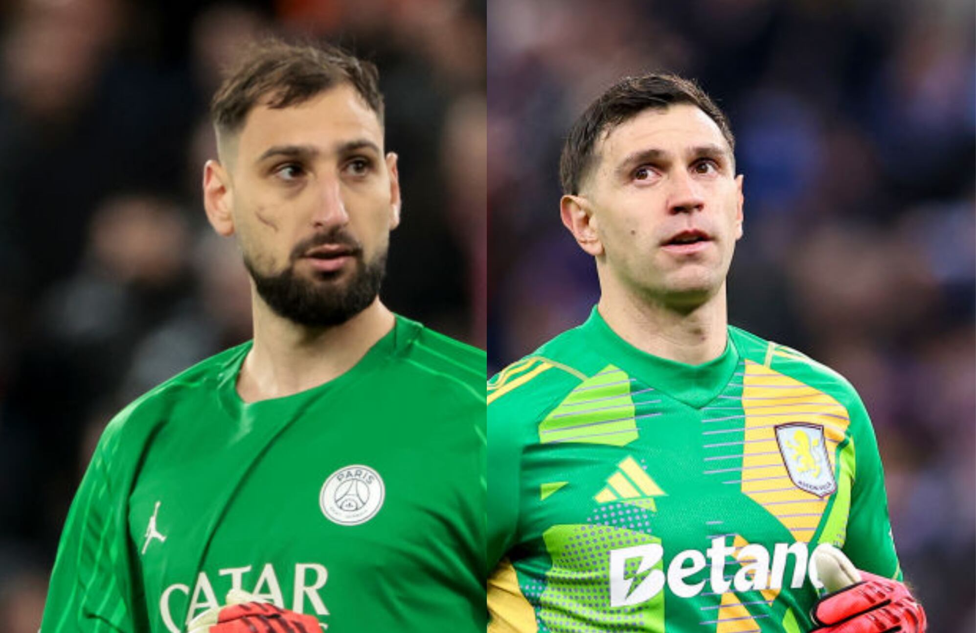 Gianluigi Donnarumma y Emiliano Martínez / Getty Images