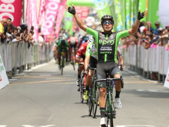 Diego Ochoa se llevó la segunda etapa de la Vuelta a Colombia