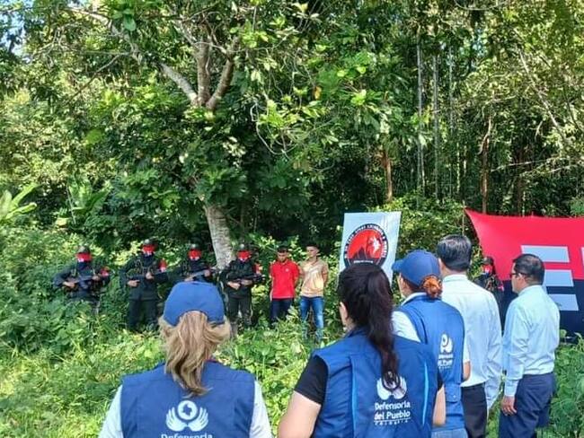 Militares liberados por el ELN.