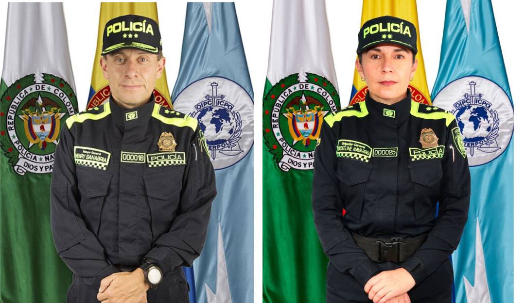 El nuevo Director General de la Policía Nacional es el Mayor General Henry Sanabria Cely - Brigadier General Yackeline Navarro Ordóñez, subdirectora