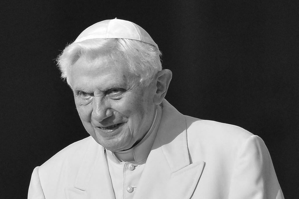 Papa emérito Benedicto XVI. (Photo by Tiziana FABI / AFP) (Photo by TIZIANA FABI/AFP via Getty Images)
