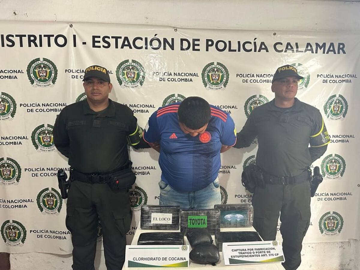 Cayó hombre con ‘narcocarbón’ en un puesto de control de la vía Calamar – Barranquilla
