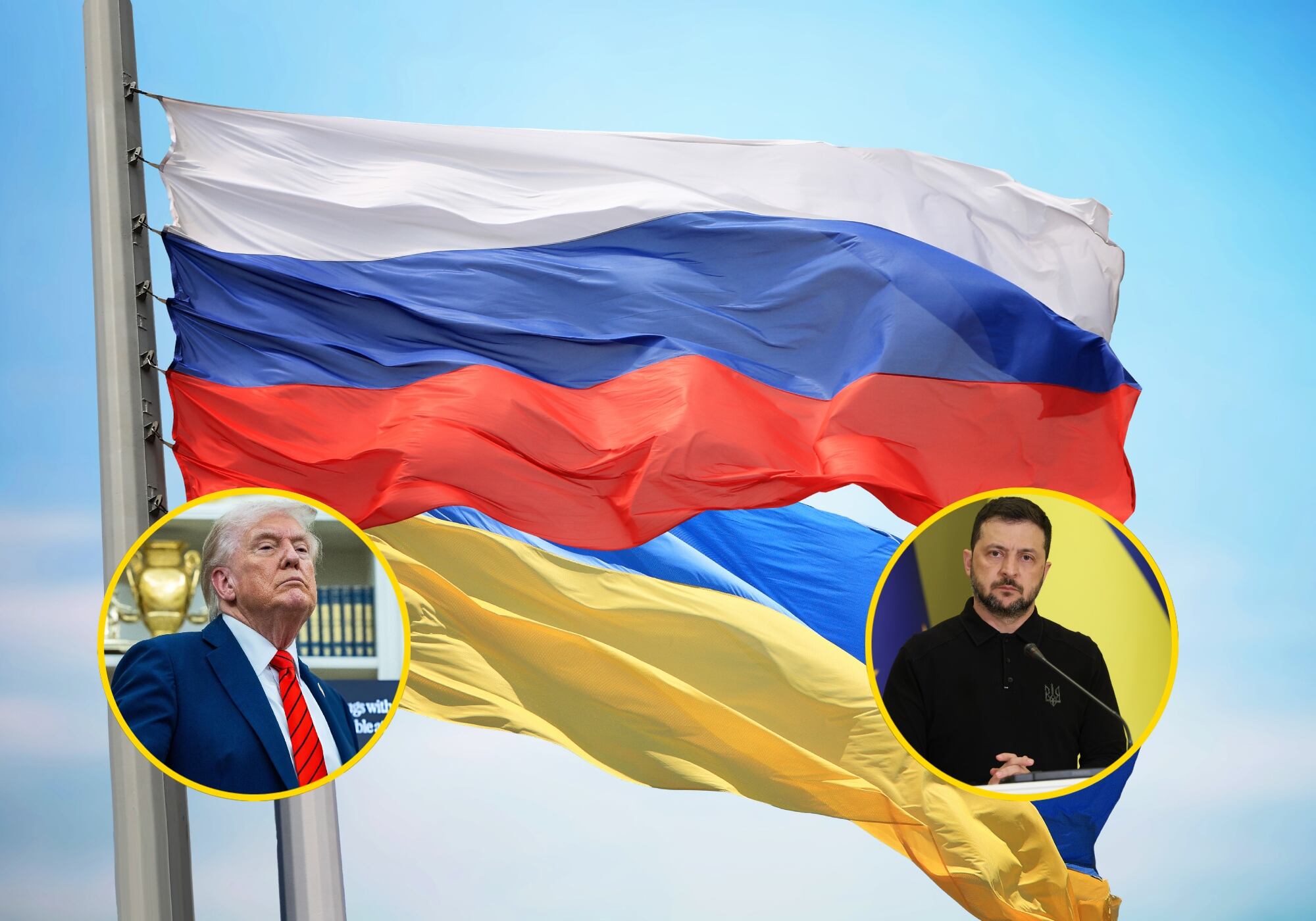 Rusia y Ucrania continúan su guerra energética en la víspera de la reunión Trump-Zelenski. Foto: Getty Images.