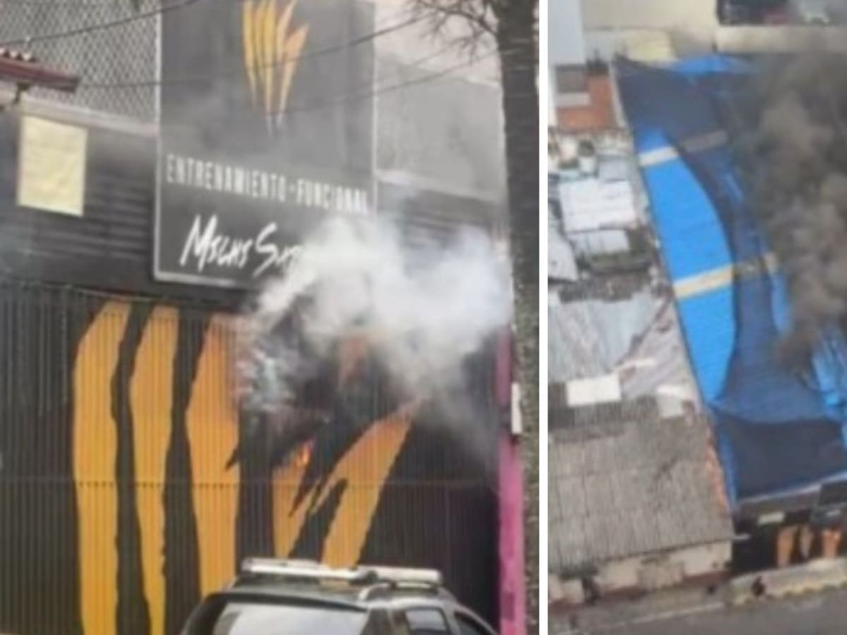 VIDEO: Incendio en gimnasio de exfutbolista ‘Michi’ Sarmiento en Bucaramanga, no hubo heridos