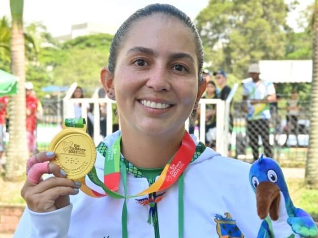 Sara López inició con medalla de oro su participación en los Juegos Nacionales