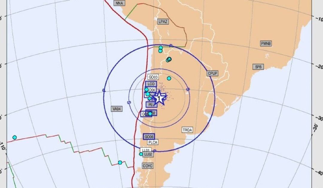 El movimiento telúrico tuvo epicentro en San Juan