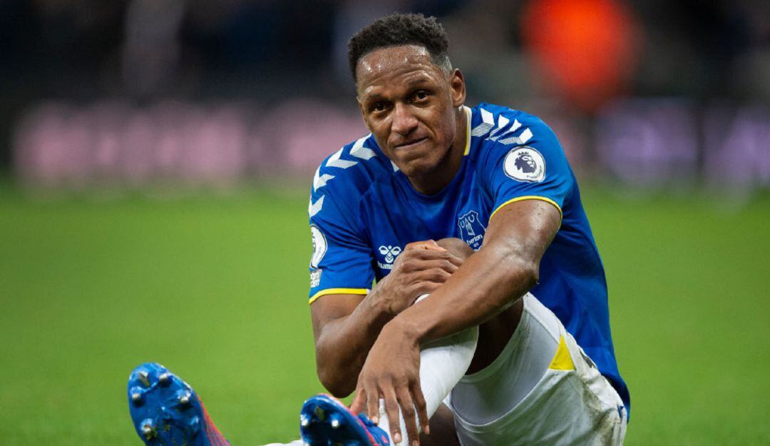 Yerry Mina con el Everton