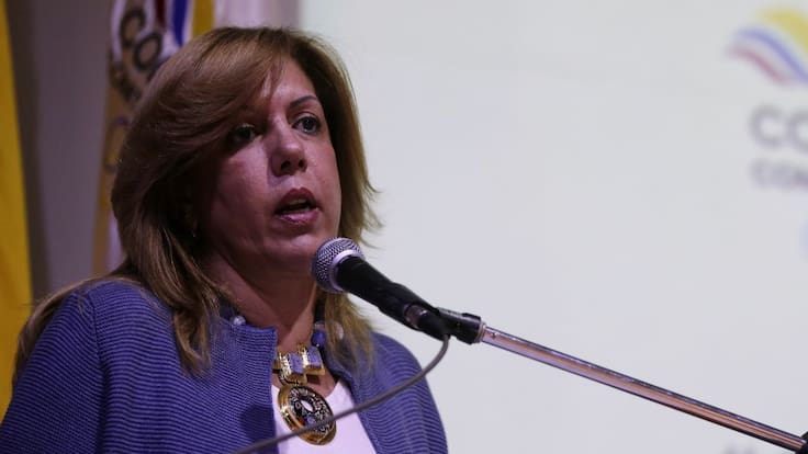 Clara Luz Roldan González, gobernadora del Valle del Cauca, afirmó que el audio que se filtró era para su hijo