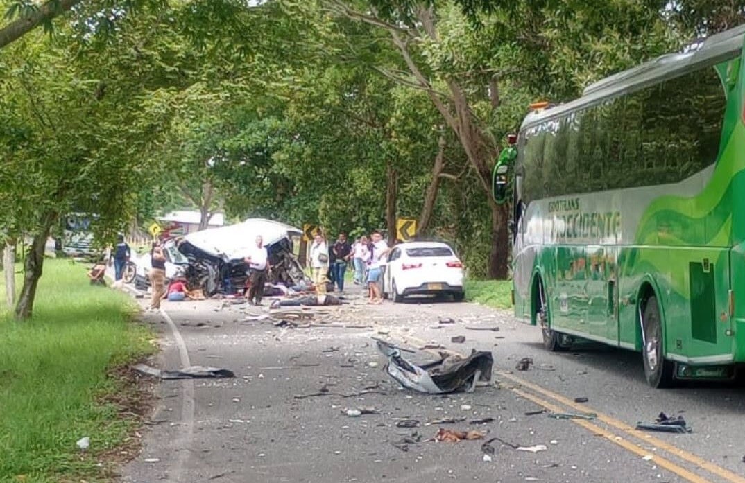 Accidente de tránsito en Necoclí - foto cortesía