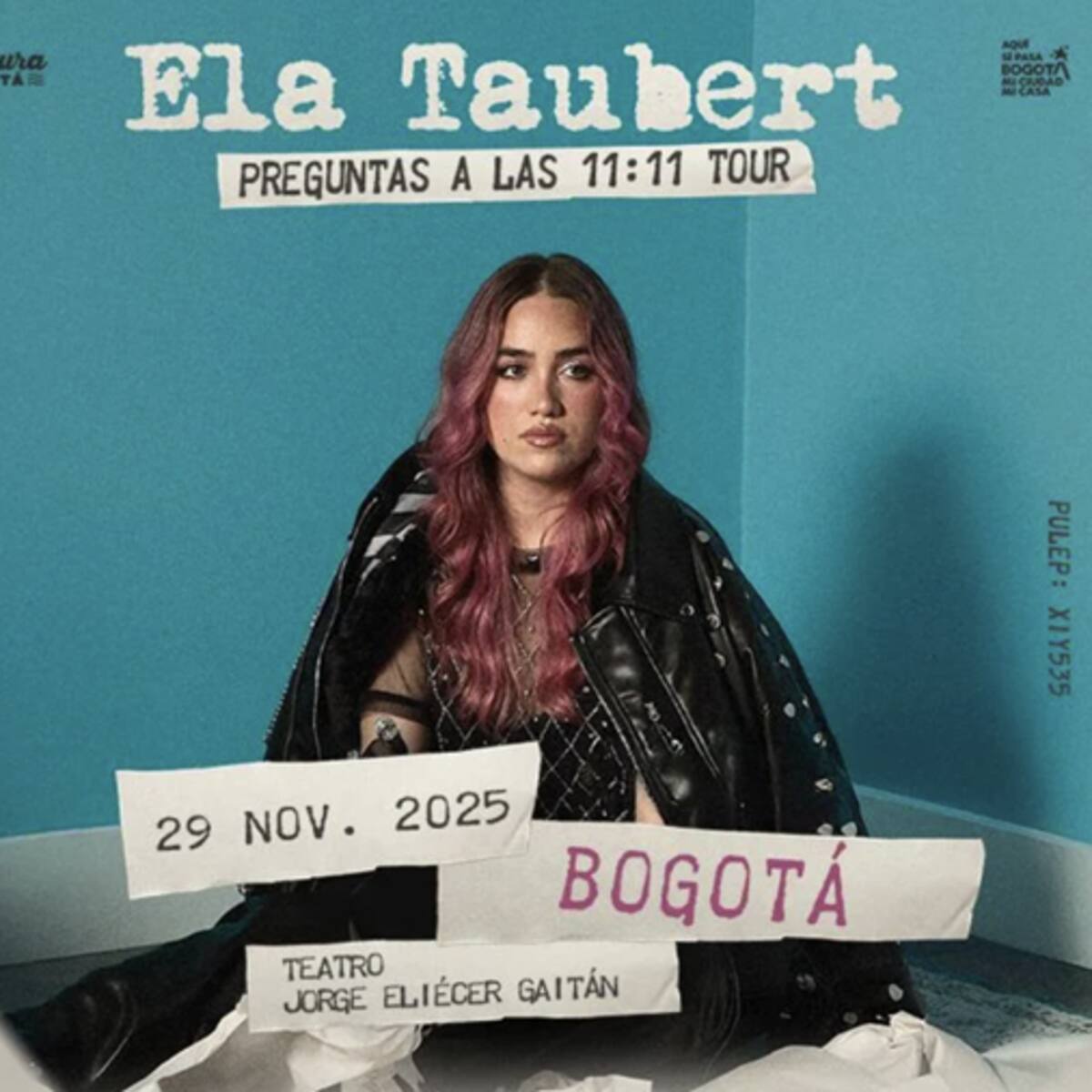 ELA TAUBERT, ganadora del Latin Grammy regresa a Bogotá, con su gira ‘PREGUNTAS A LAS 11:11