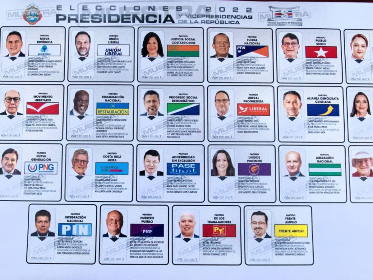 Costa Rica elegirá presidente entre 25 candidatos