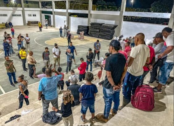 Desplazados en El Bagre, Antioquia. Foto: Alcaldía de El Bagre