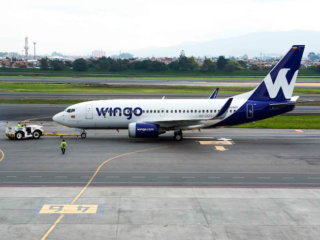 Imagen de referencia de un avión de Wingo. Foto: Colprensa.