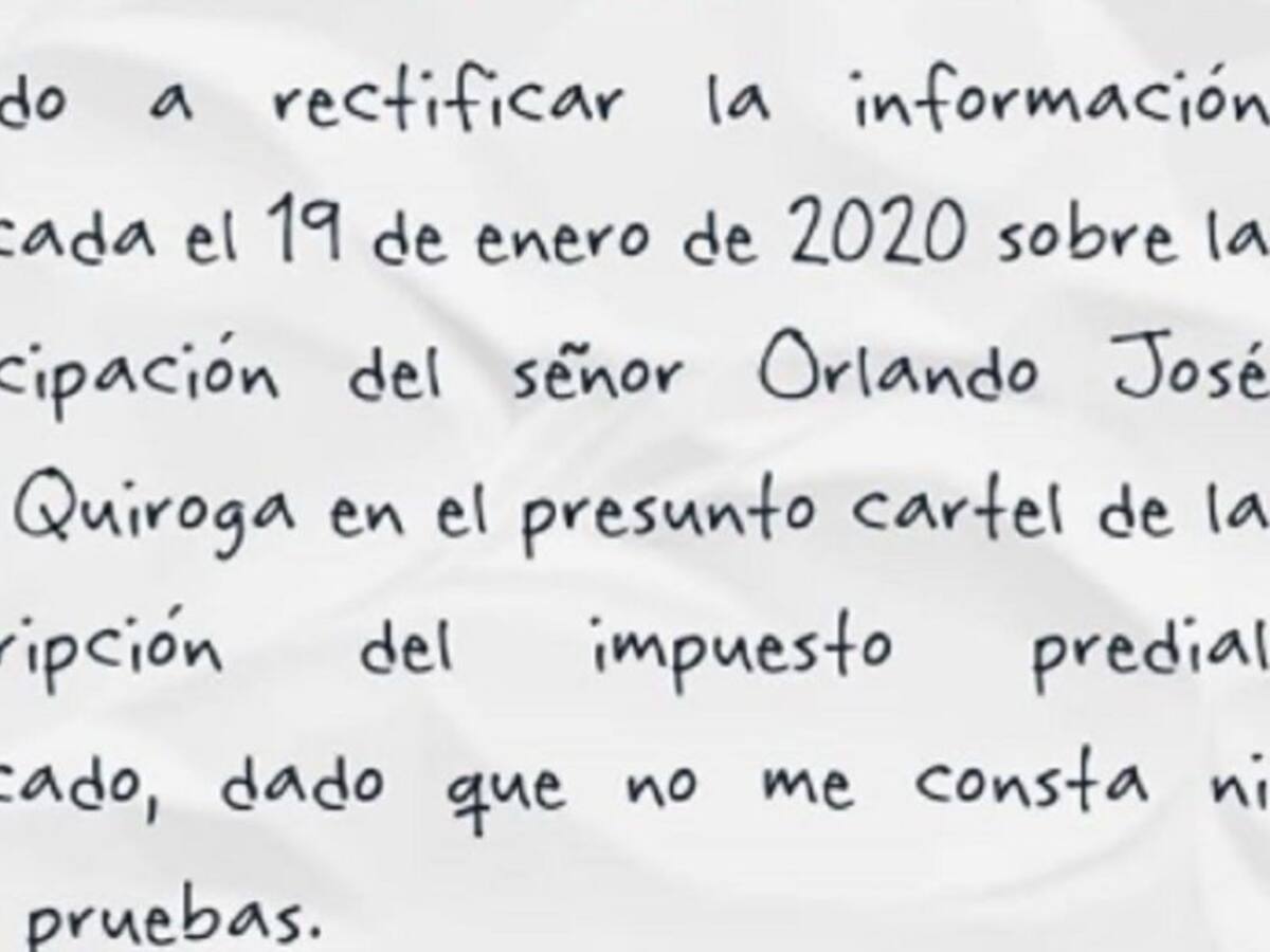 William Dau vuelve a retractarse sobre presunto cartel de la prescripción