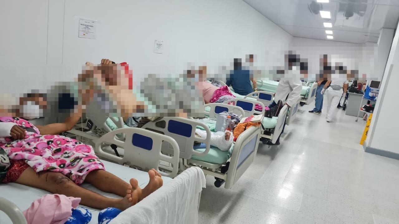 Hay sobreocupación de más del 135% en urgencias del HUS. Foto: Suministrada