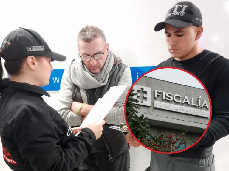 Imagen de referencia. Captura de Foster Martinson, presunto asesino de Natalia Villalba Angarita: Redes sociales / Fachada principal de la Fiscalía General de la Nación: Colprensa.