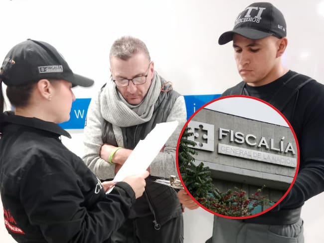 Imagen de referencia. Captura de Foster Martinson, presunto asesino de Natalia Villalba Angarita: Redes sociales / Fachada principal de la Fiscalía General de la Nación: Colprensa.