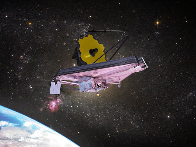 Telescopio espacial James Webb observando galaxias. Elementos de esta imagen proporcionados por la NASA