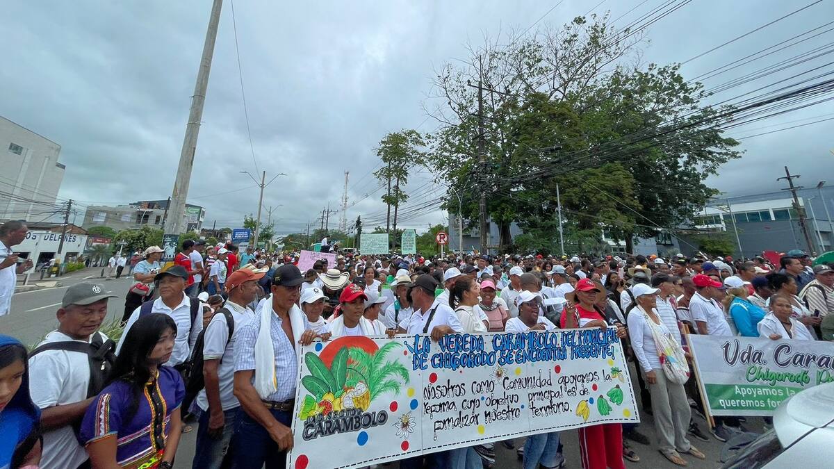En Apartadó se hace la primera Movilización campesina en respaldo a la reforma agraria