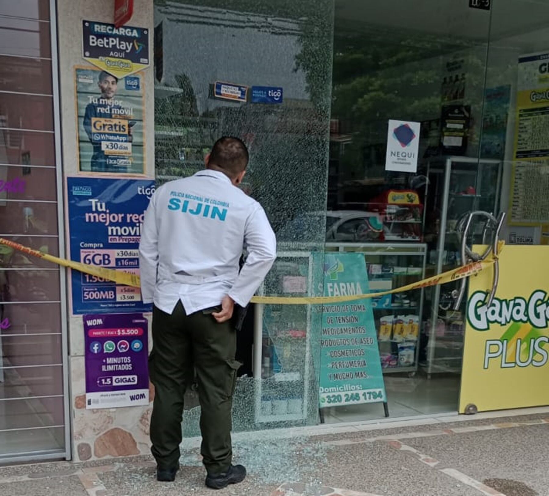 Robo en una droguería de Ibagué