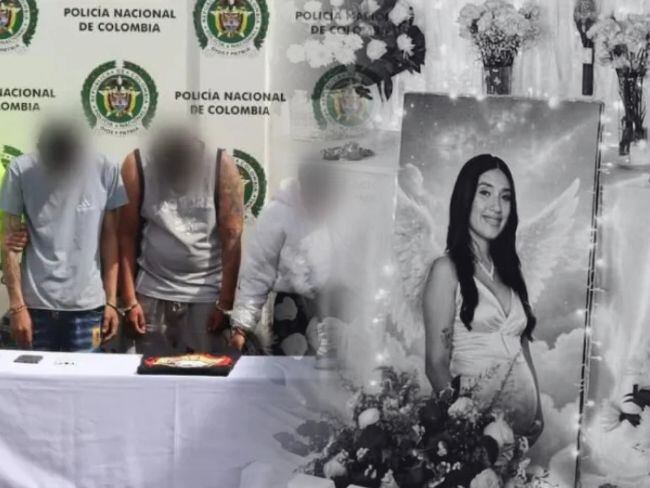 Capturados por crimen de María Camila Potosí. Fotos: Policía y redes sociales