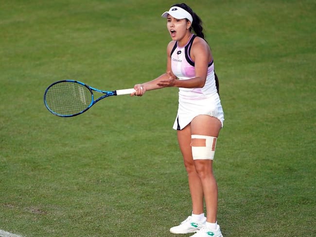 María Camila Osorio durante su más reciente torneo.
