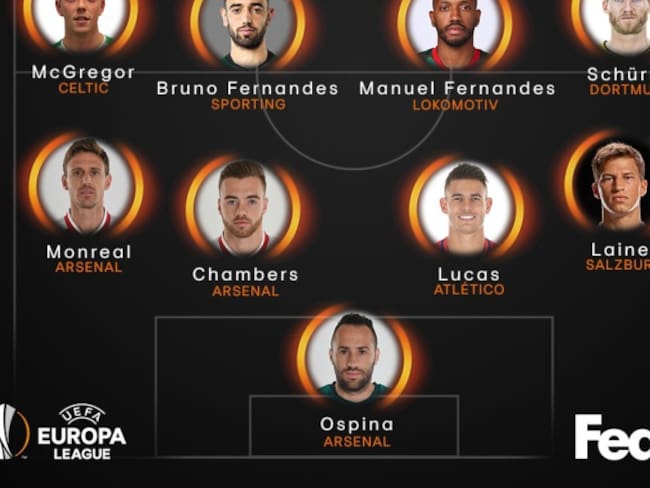 David Ospina, en el once ideal de la semana de la Liga de Europa