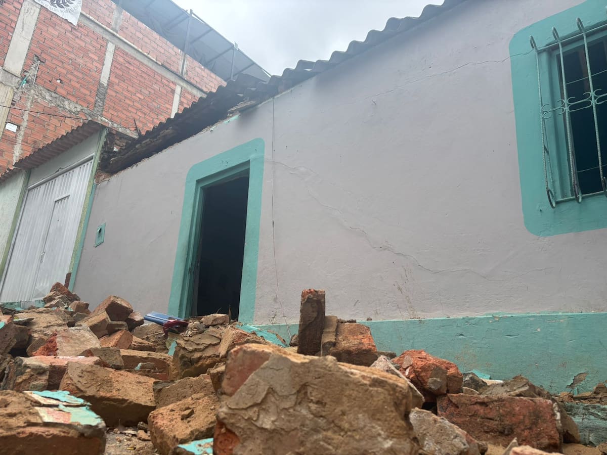 Emergencia por lluvias en Cúcuta: una vivienda colapsó en Barrio Nuevo