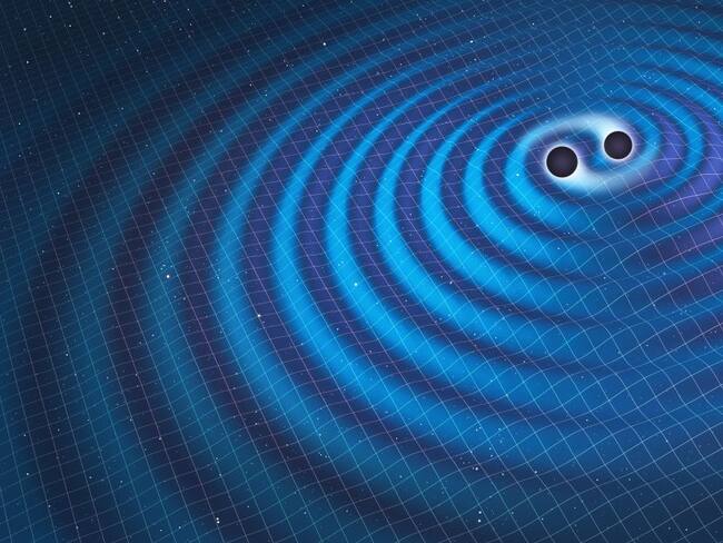Ondas gravitacionales (imagen referencia)