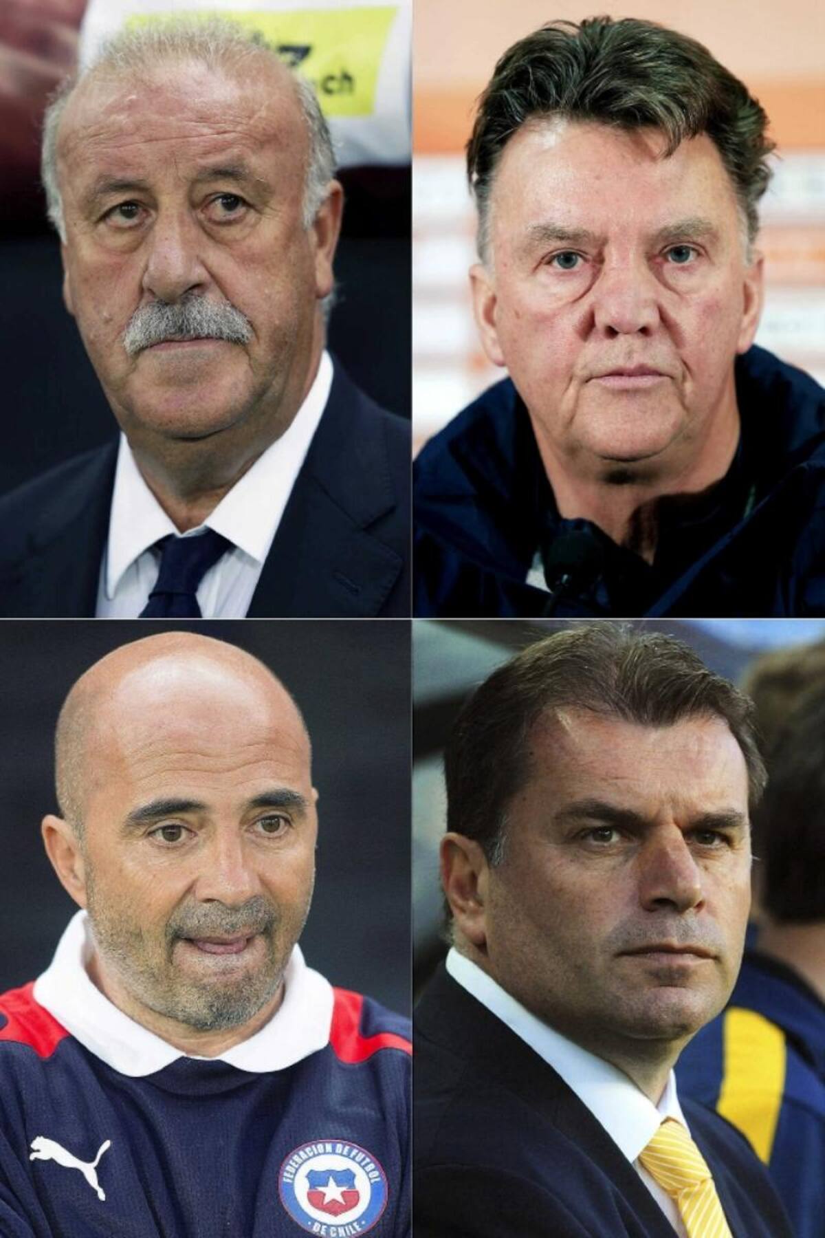 Estos son los técnicos que dirigirán los equipos en el Grupo B: España, Holanda, Chile y Australia.