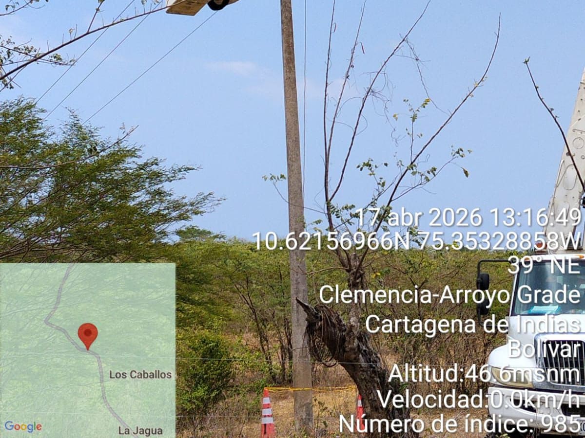 Suspenden servicio de energía en acueducto de Clemencia y Santa Catalina por millonaria deuda