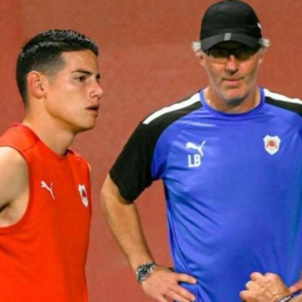 James Rodríguez y sus cinco técnicos en un año