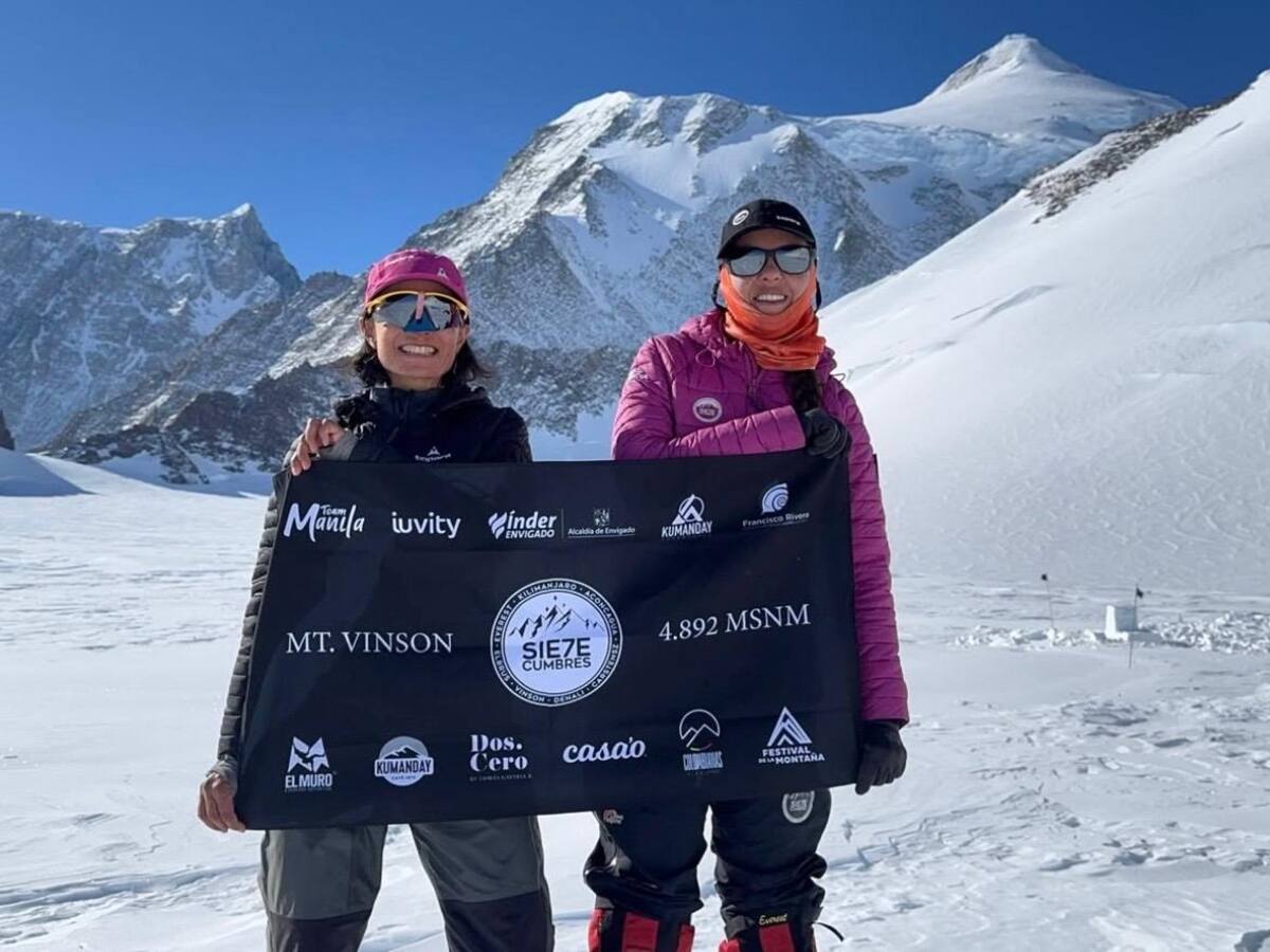 Ana María Giraldo y Ana Isabel Bustamante alcanzan la cumbre del Monte Vinson en la Antártida