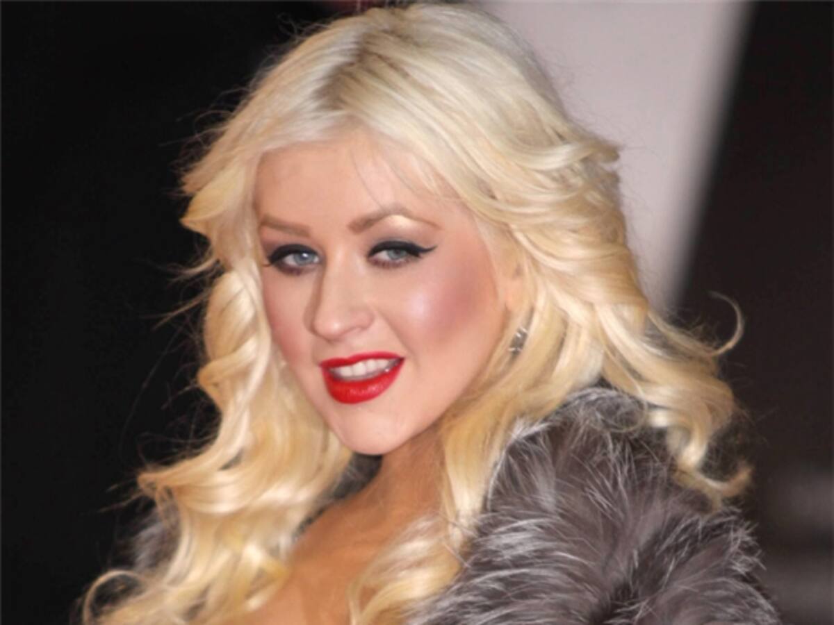El escote de Christina Aguilera dejó absorto a Ed Sheeran